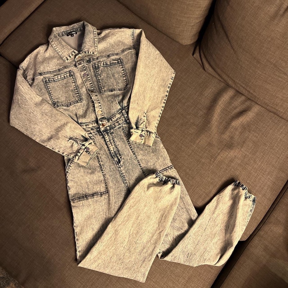 Fashion Nova Denim Jumpsuit